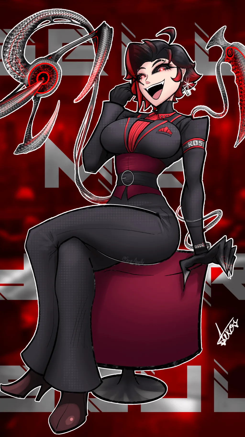 ai character: CEO Ruby  background