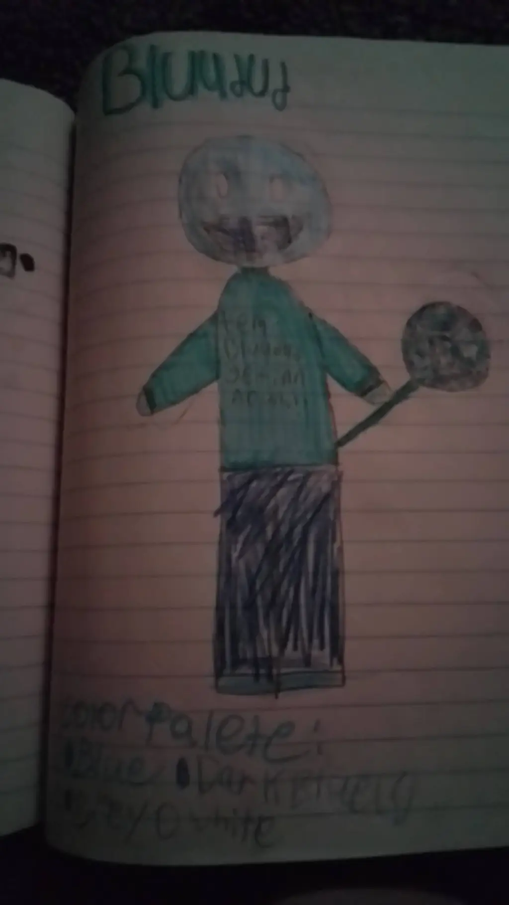 ai character: Bluudud background