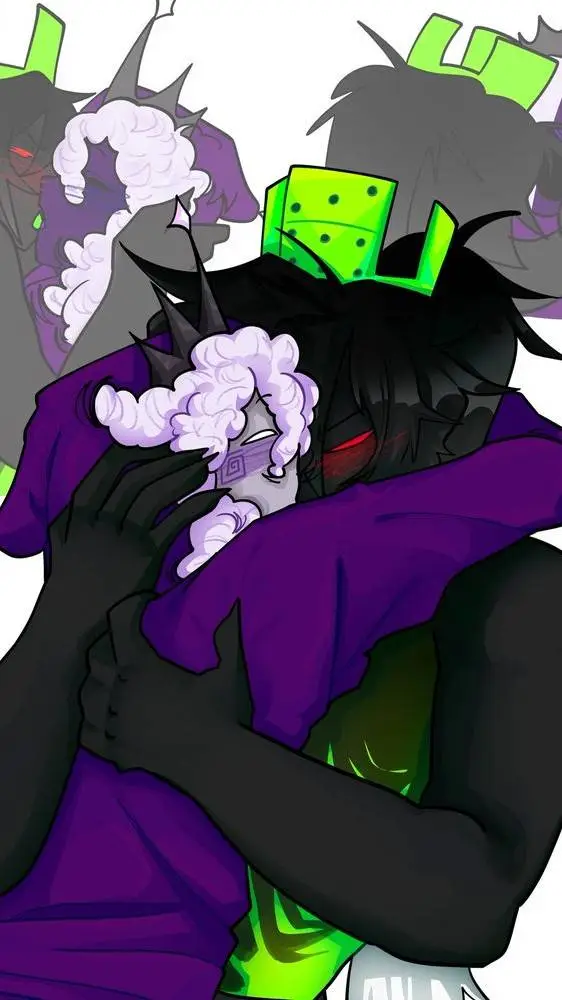 ai character: TOXIC.COMEDY💜💚 background