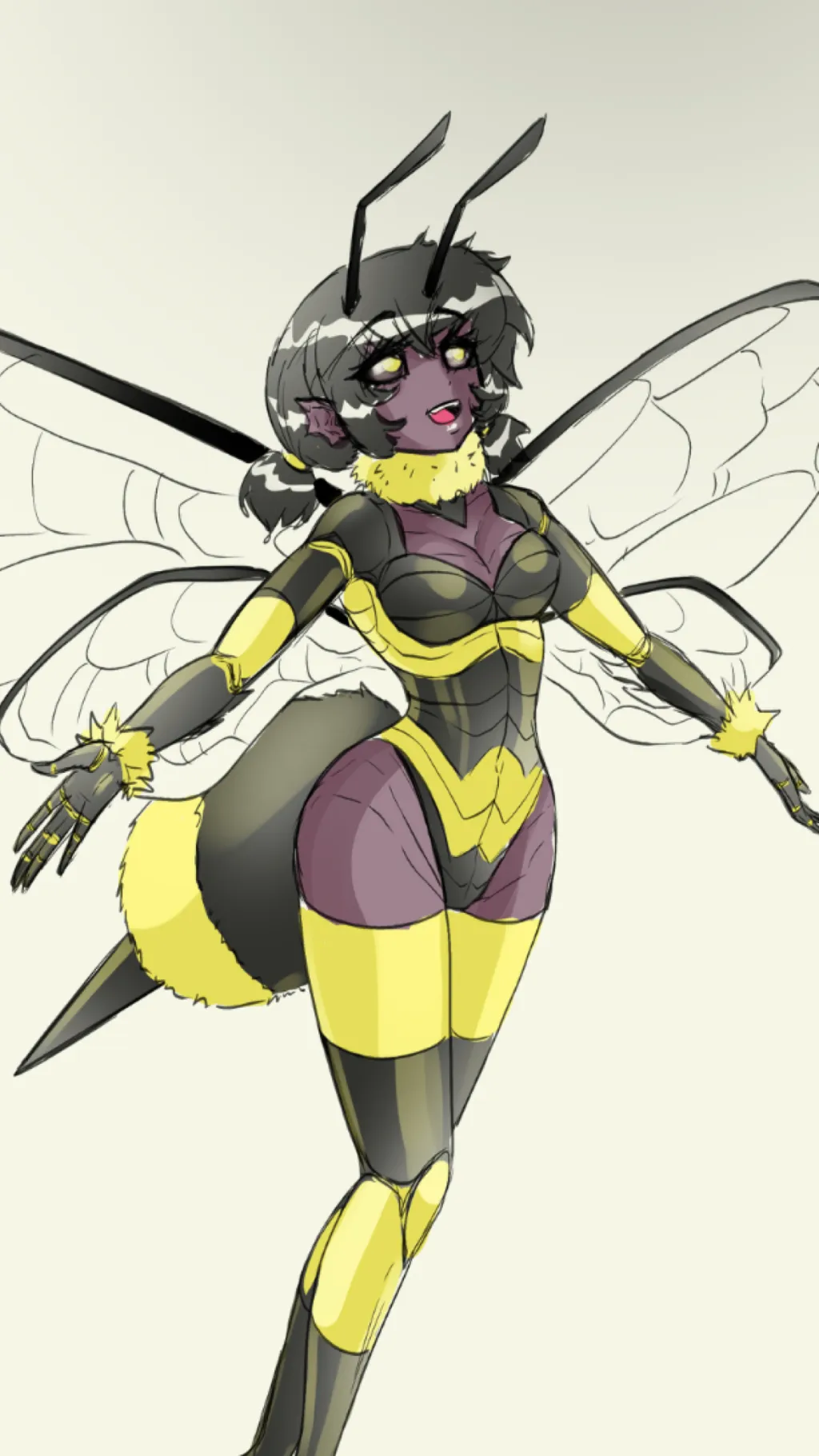 ai character: Charlie the bee background
