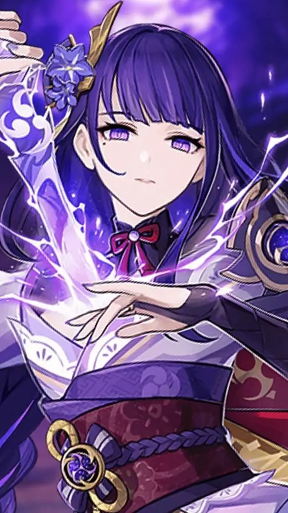 ai character: Ei Raiden background
