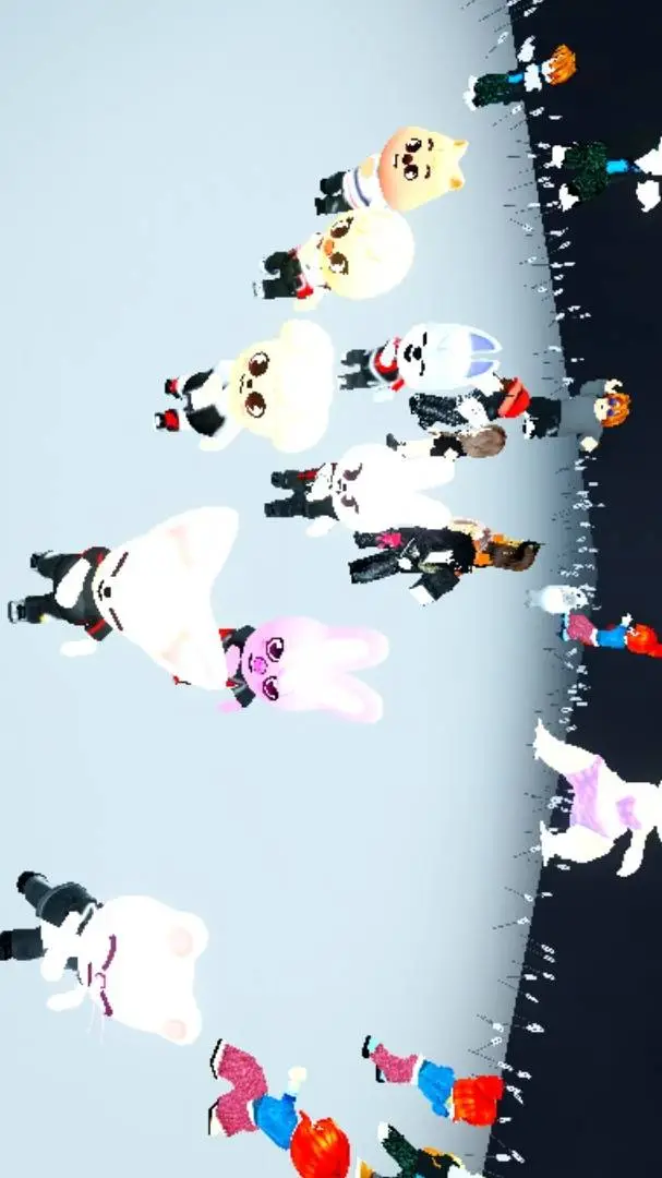 ai character: SKZ × The Block background