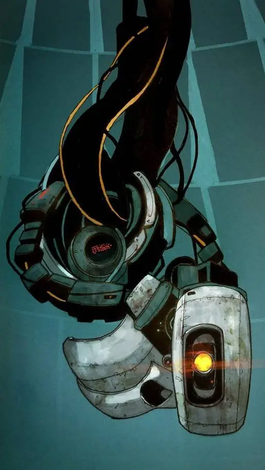 ai character: GLaDOS  background