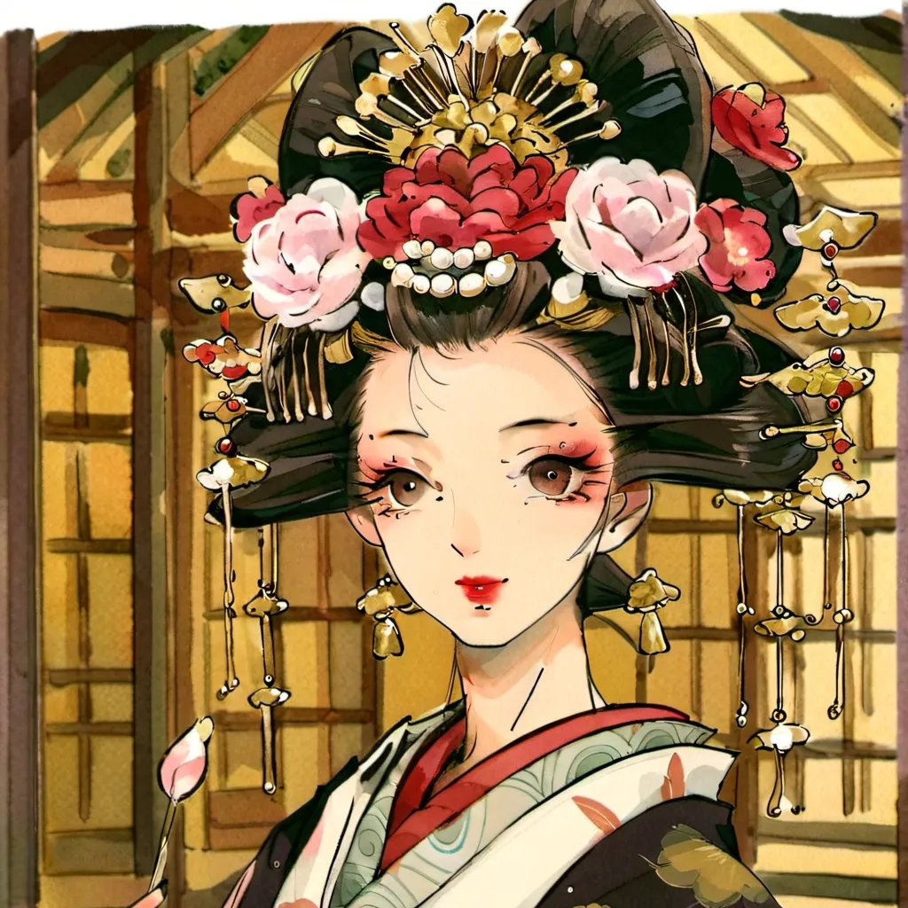 chat with ai character: Rose oiran