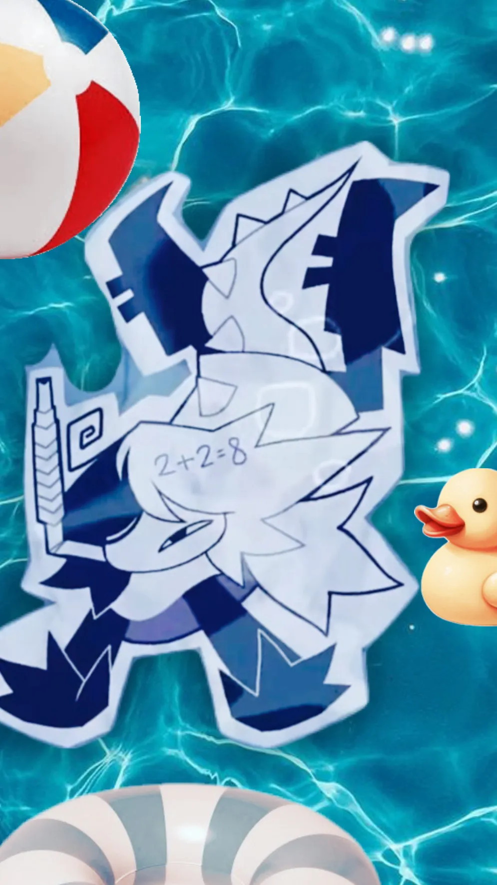 ai character: FPE pool party!  background