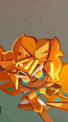 ai character: Golden cheese background
