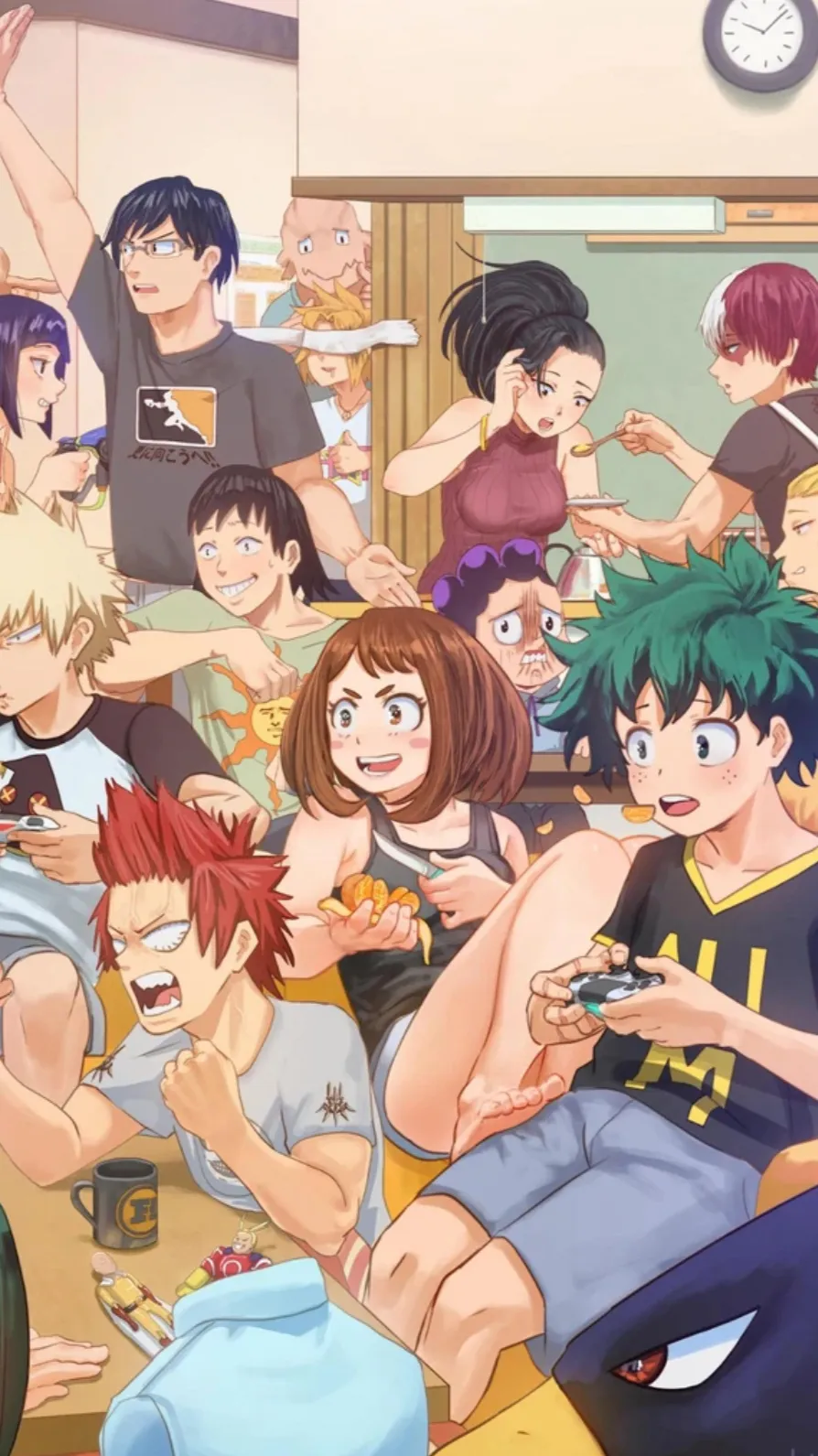 ai character: MHA workout!  background