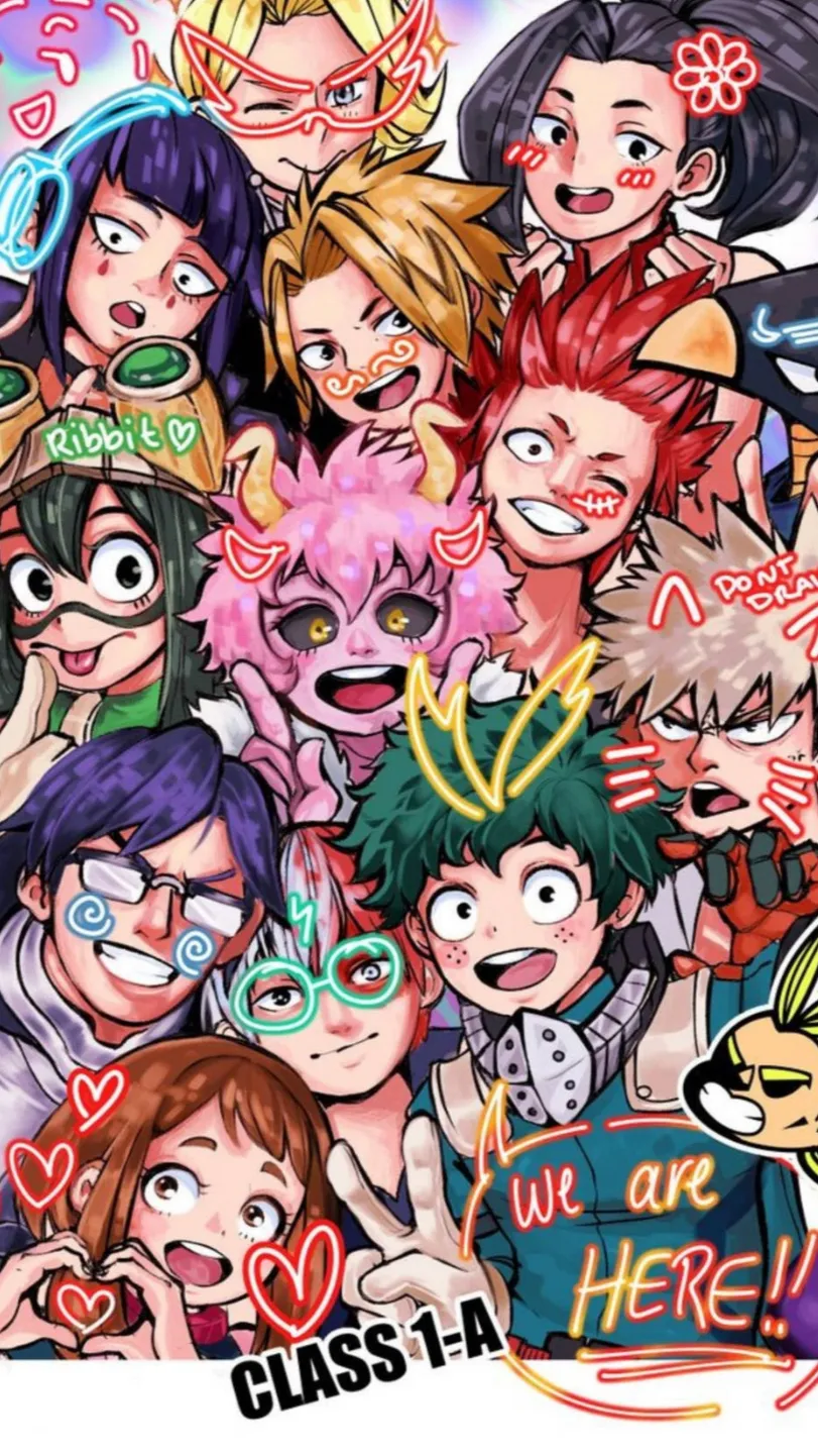 ai character: MHA shot background