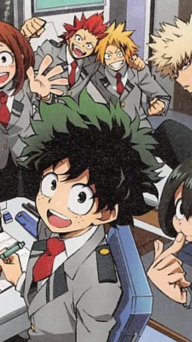 ai character: MHA scary night  background