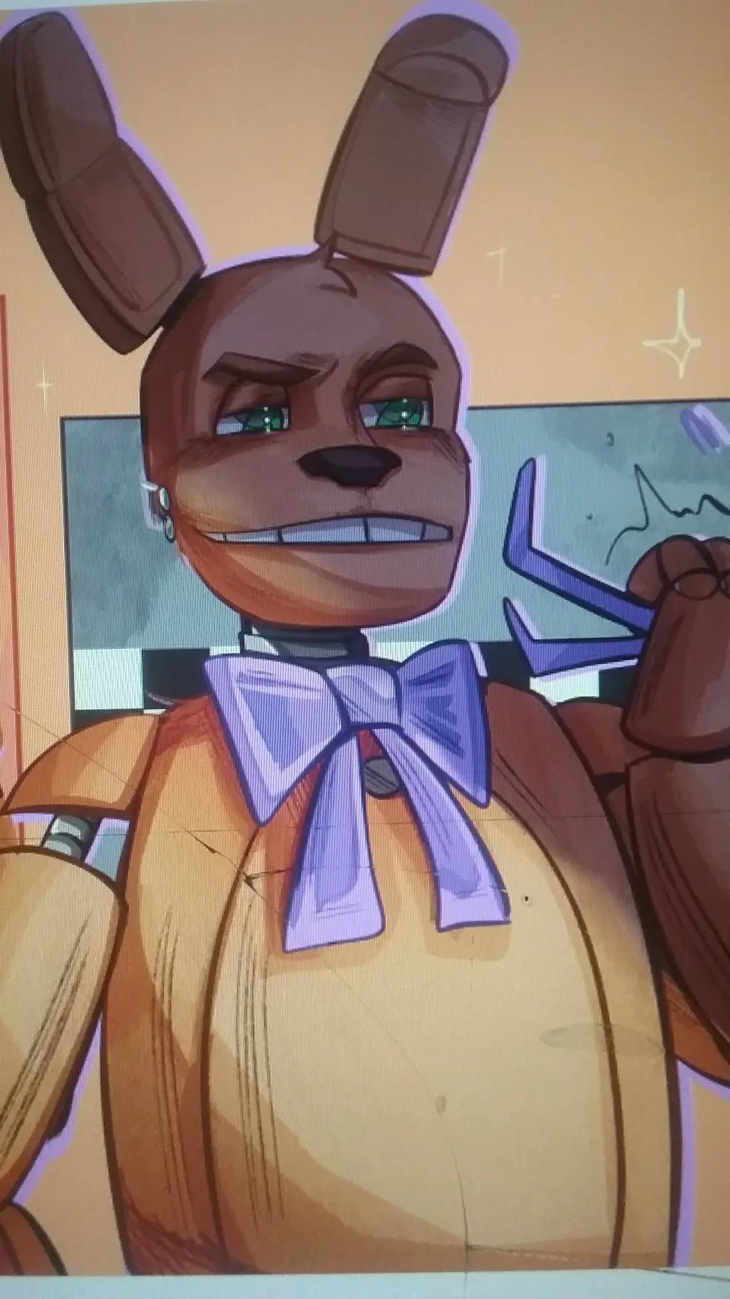 ai character: ✢ spring bonnie ✣ background