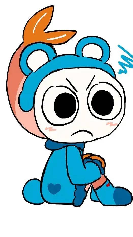 ai character: ShrimpoXCareBears background