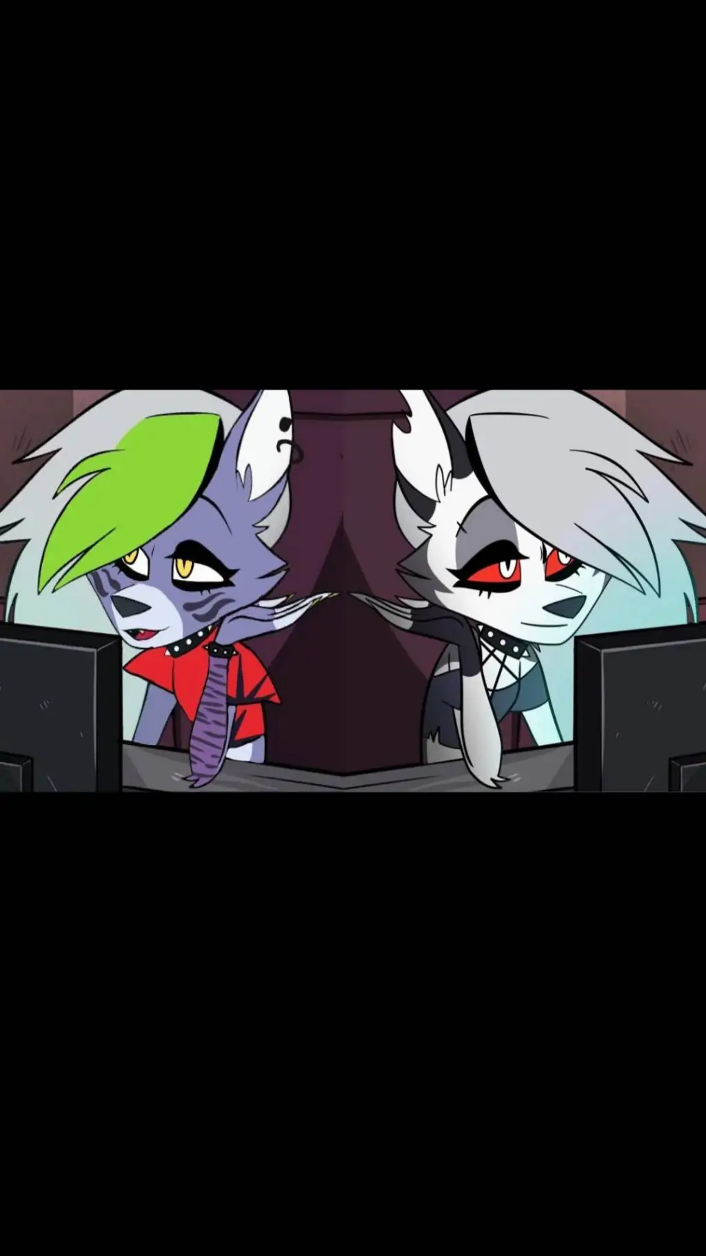 ai character: roxanne and loona background