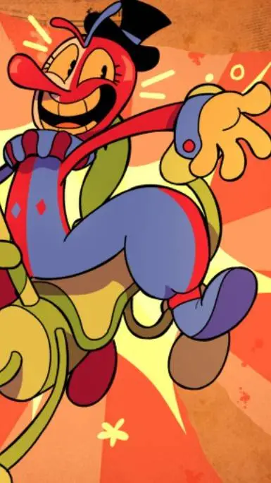 ai character: beppi the clown!😃🙂 background