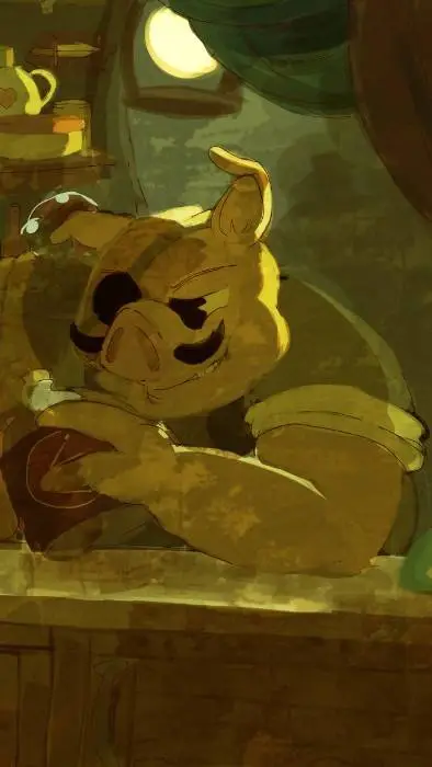 ai character: Porkrind! ✓✓••°° background