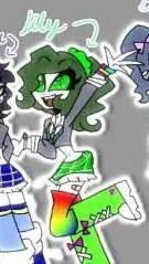 ai character: Lily (request) 💚 background