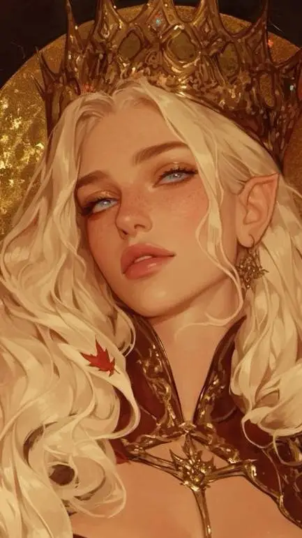 ai character: Queen Celeste Pexa background