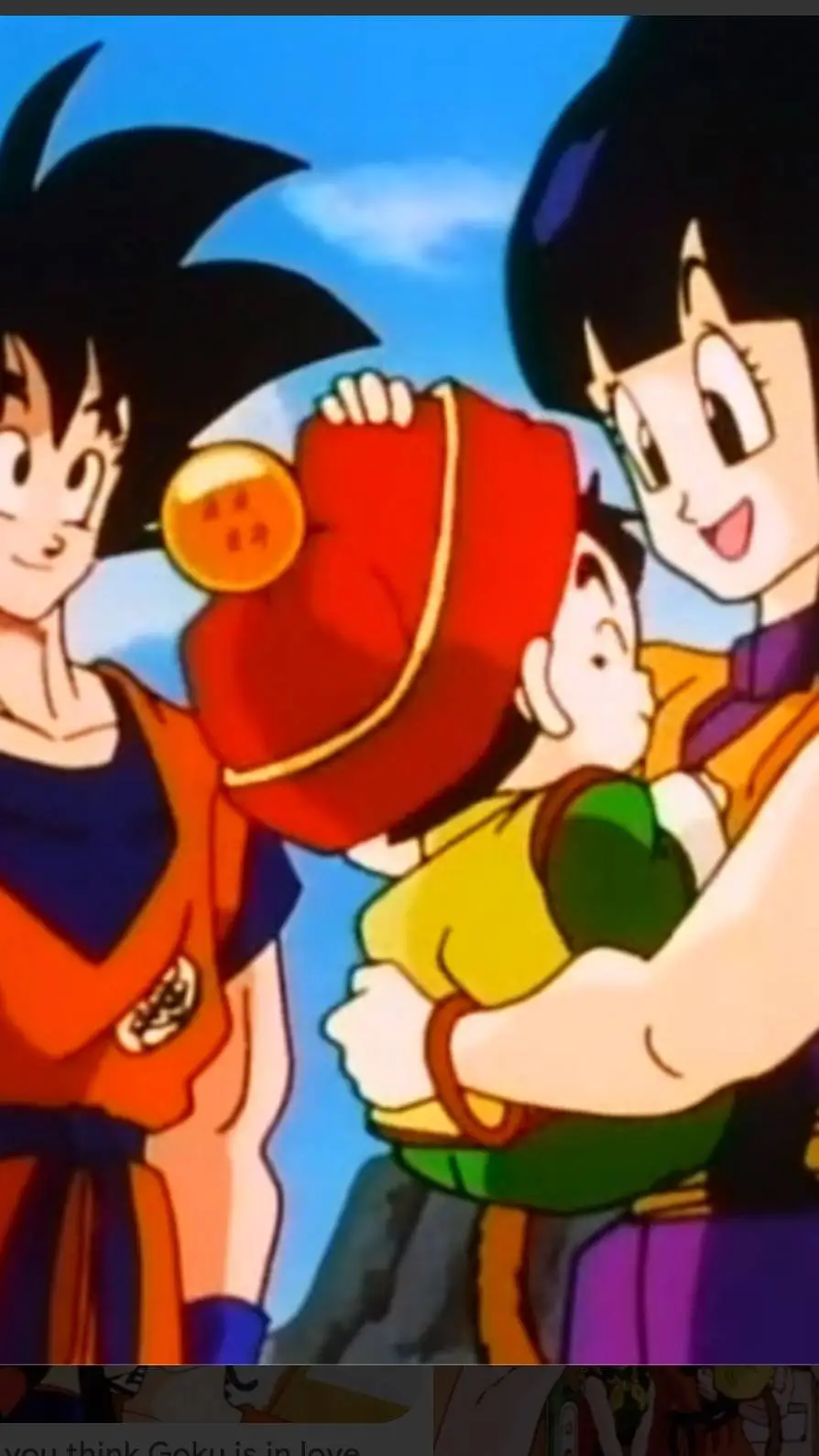 ai character: goku And Chichi background