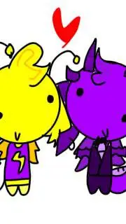 ai character: 🍋D★RPY × $1MMY🍇 background