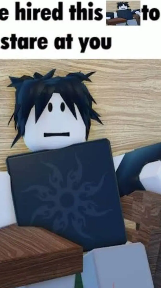 ai character: azure background