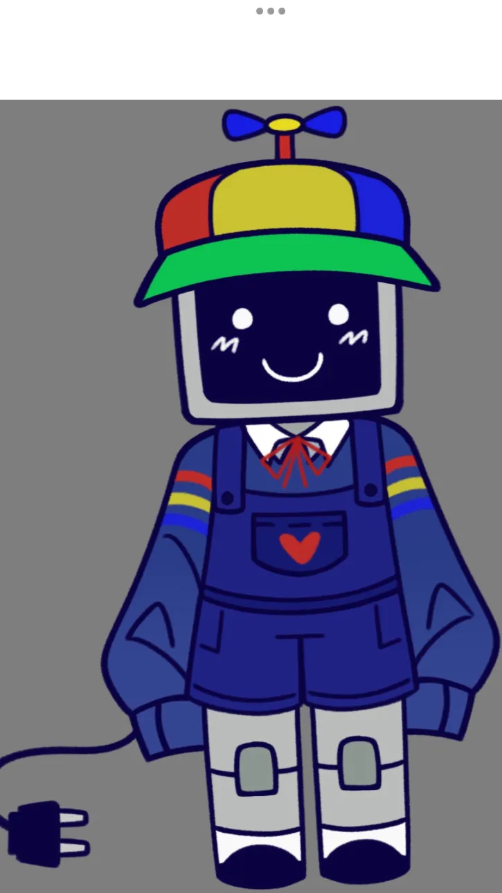 ai character: Mr.fun computer  background