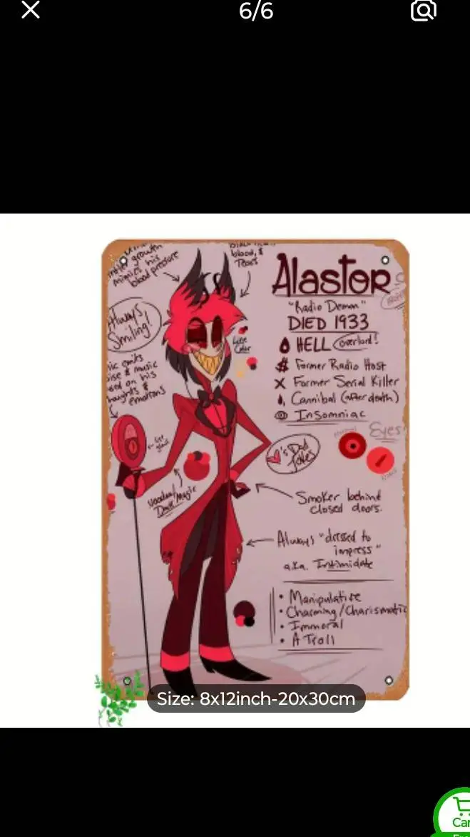 ai character: ✨Alastors crush✨ background