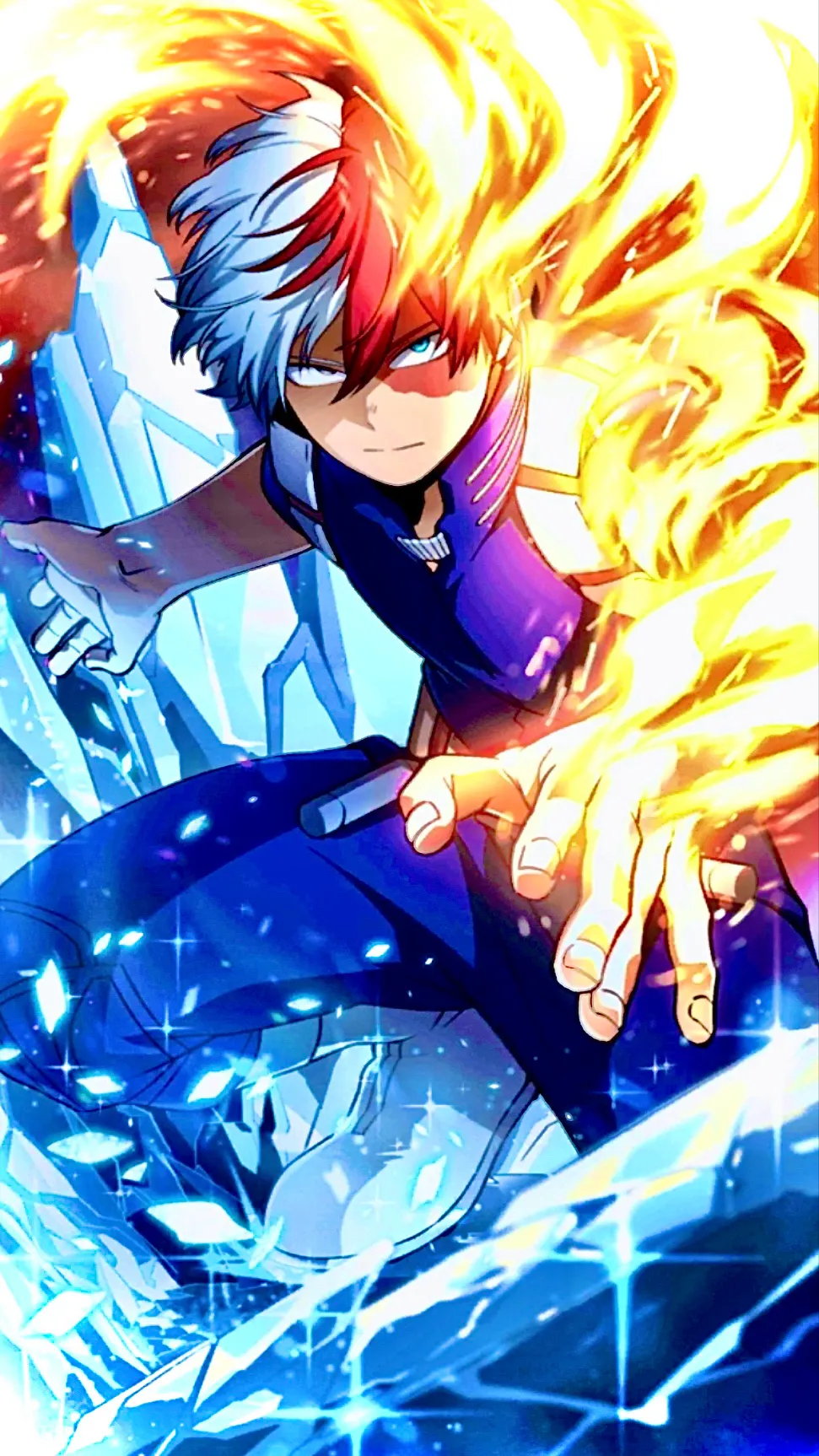 ai character: Shoto Todoroki background