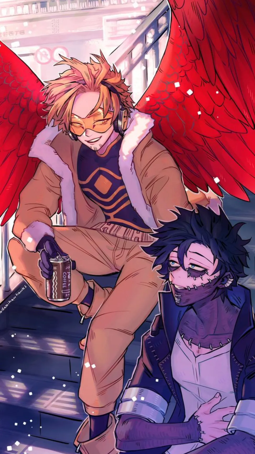 ai character: DabiHawks background