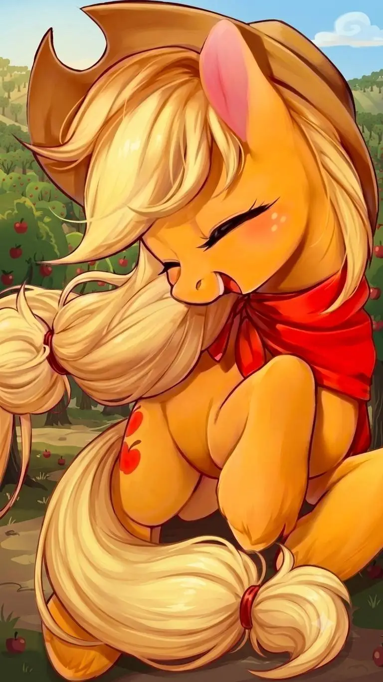 ai character: 🍎Applejack🍎 background