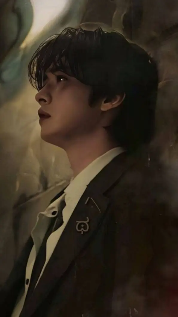 ai character: Lee know 🐰✨️ background