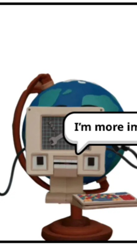 ai character: Colin the comput￼ background