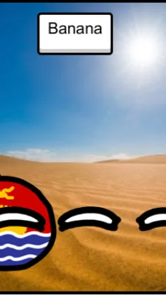 ai character: Kiribati ball background