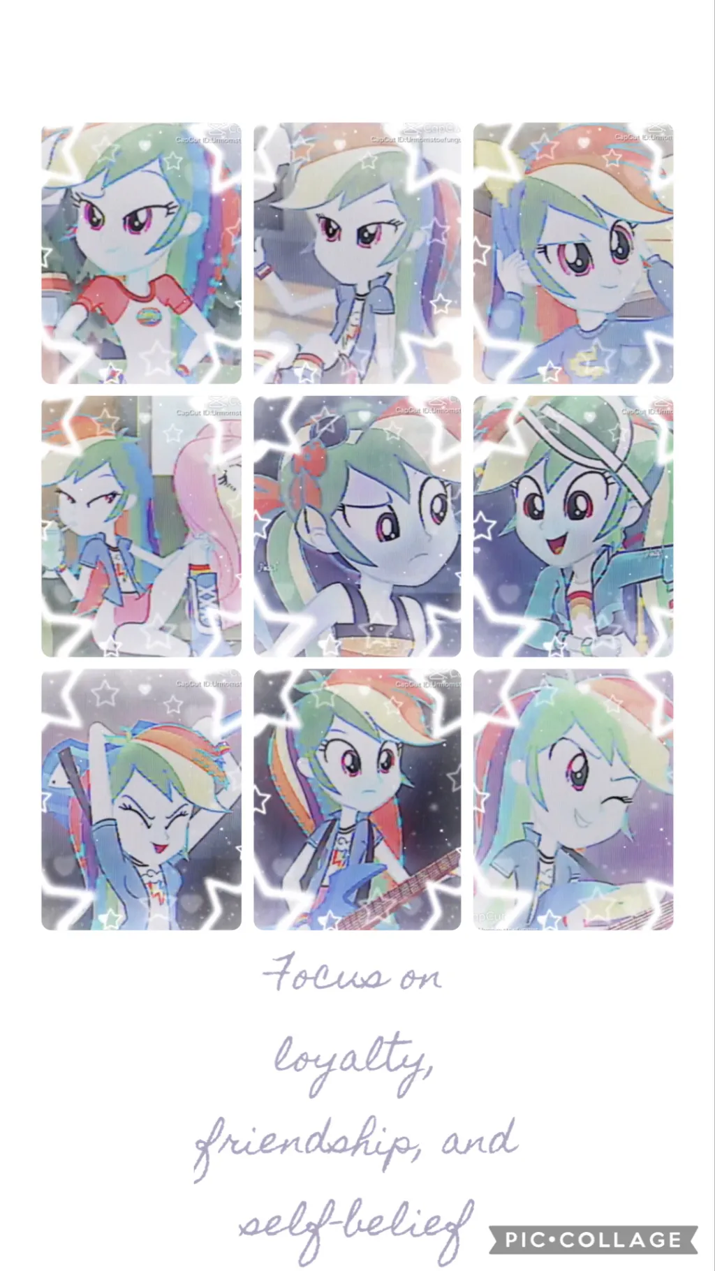 ai character: Rainbow Dash background