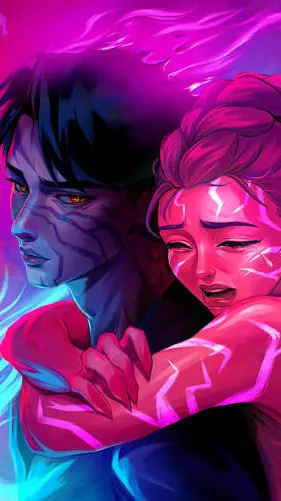 ai character: K-pop demon hunter background