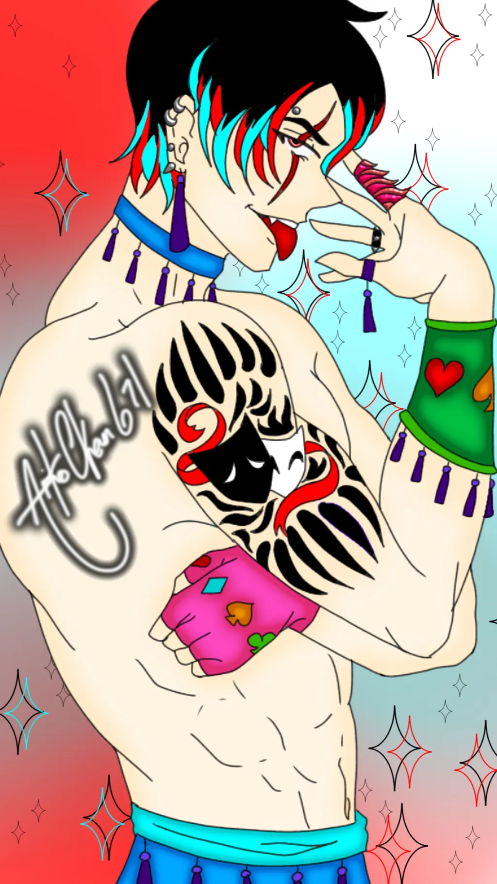 ai character: Hayatsu Hell background