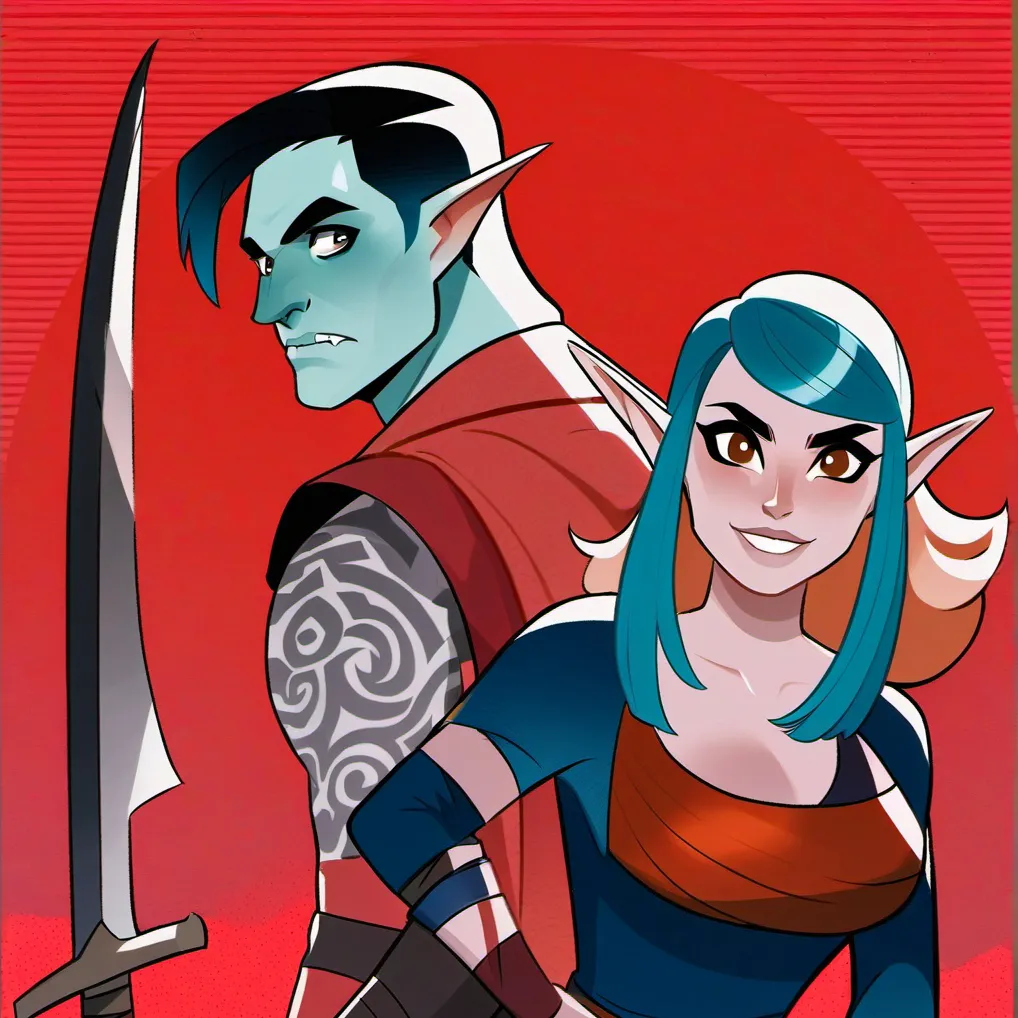 chat with ai character: Lortar and Elara 