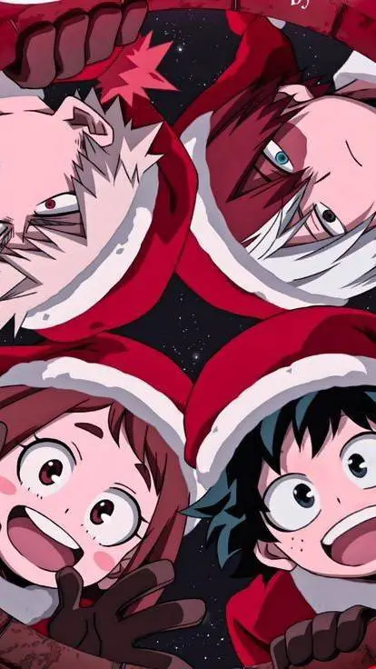 ai character: MHA Christmas!!  background