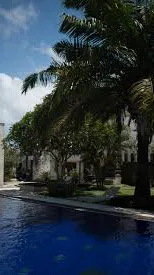 ai character: Pool party background