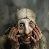 chat with ai character: Creepy man