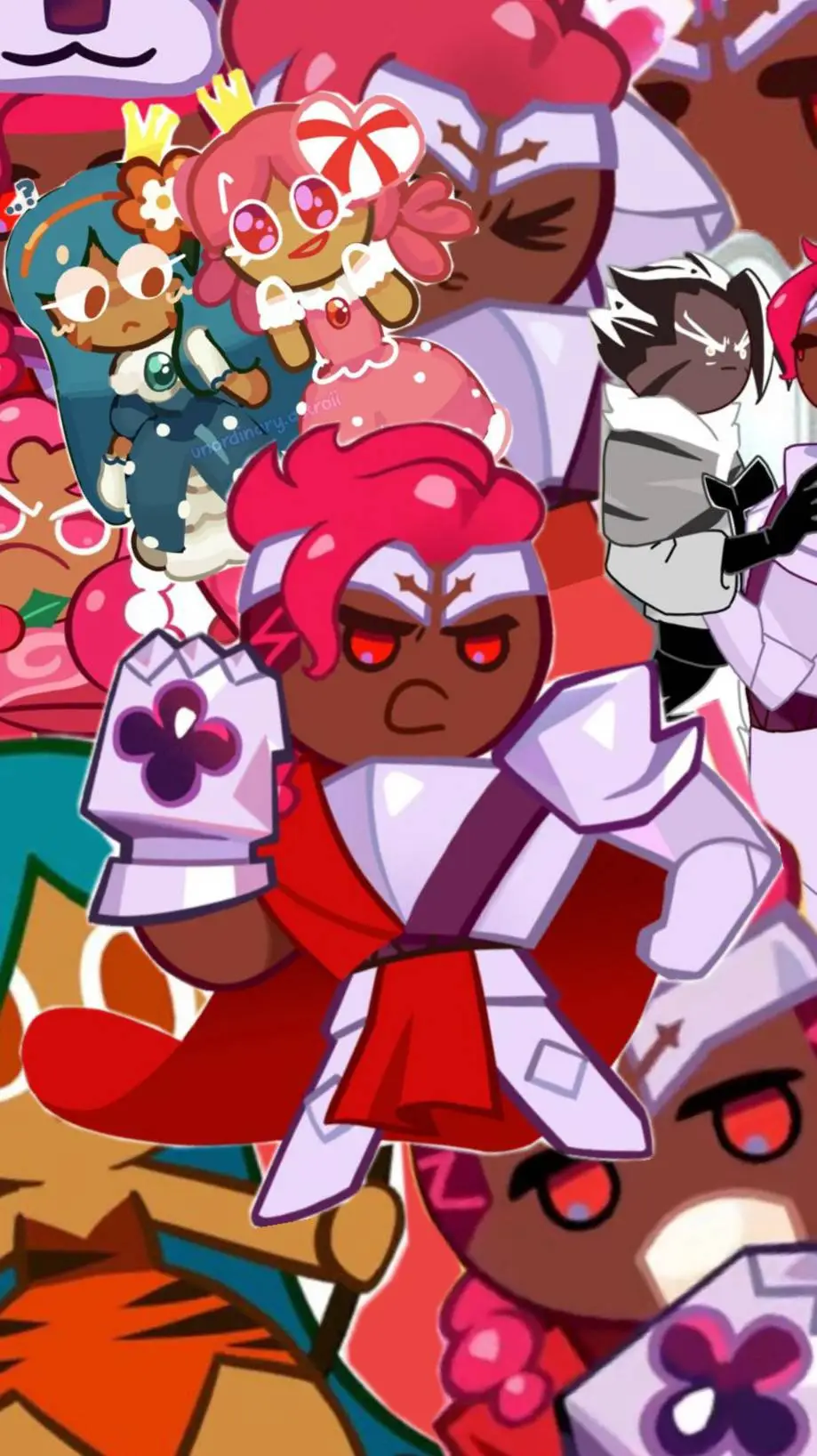 ai character: wildberry cookie🍓🍪 background
