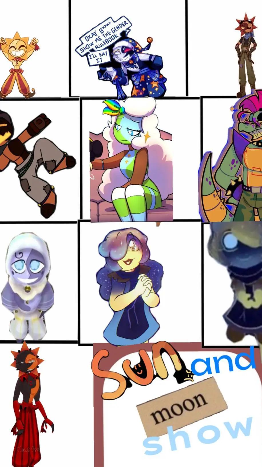 ai character: SuN AnD MoOn sHow♥ background