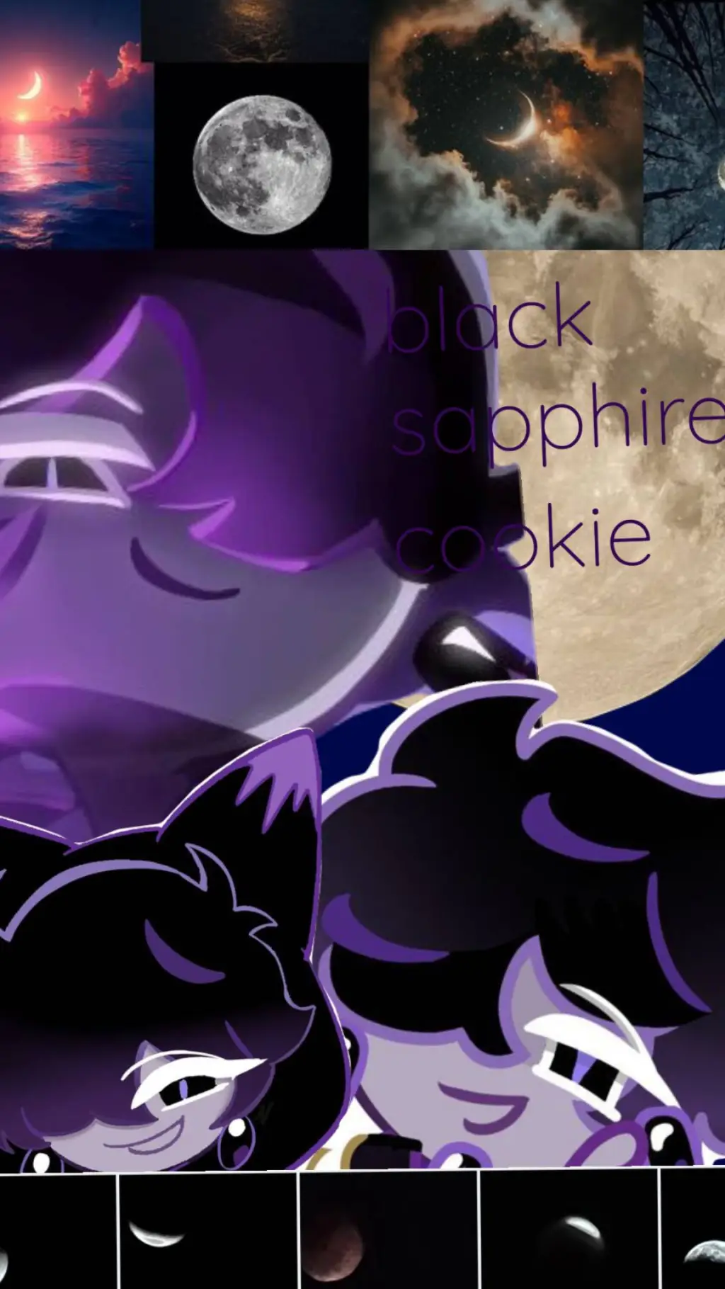 ai character: black sapphire background