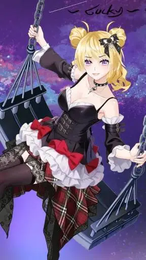ai character: Ms circle  background