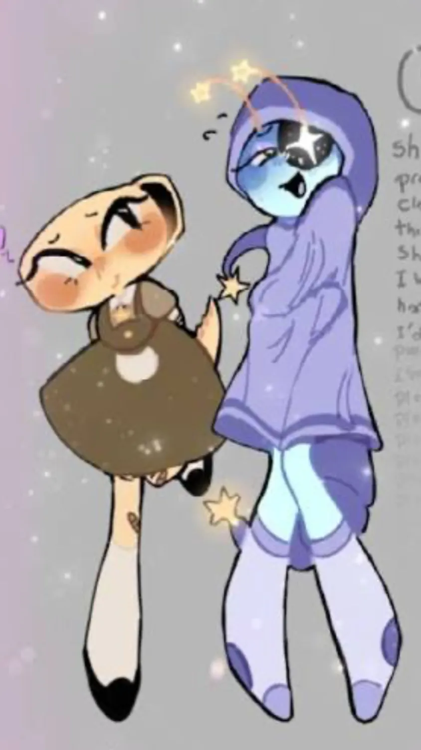 ai character: Shelly &  Astro  background