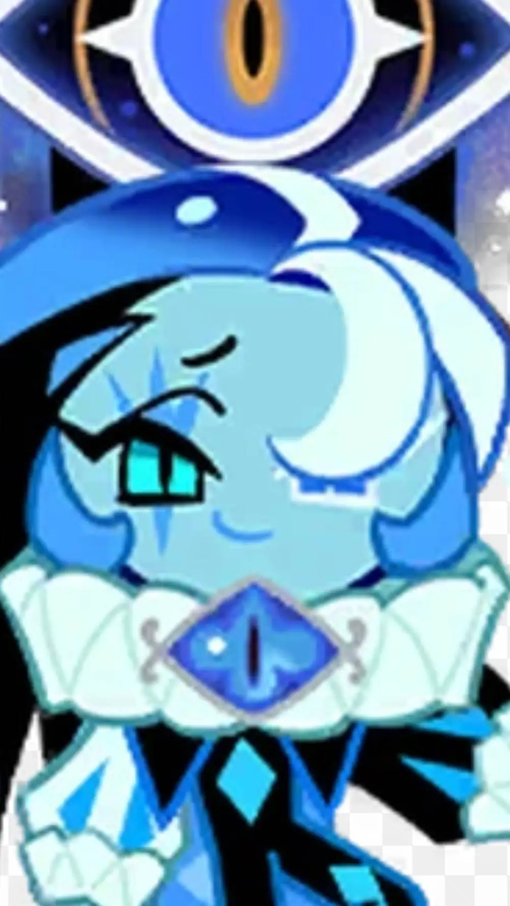 ai character: shadow milk cookie background