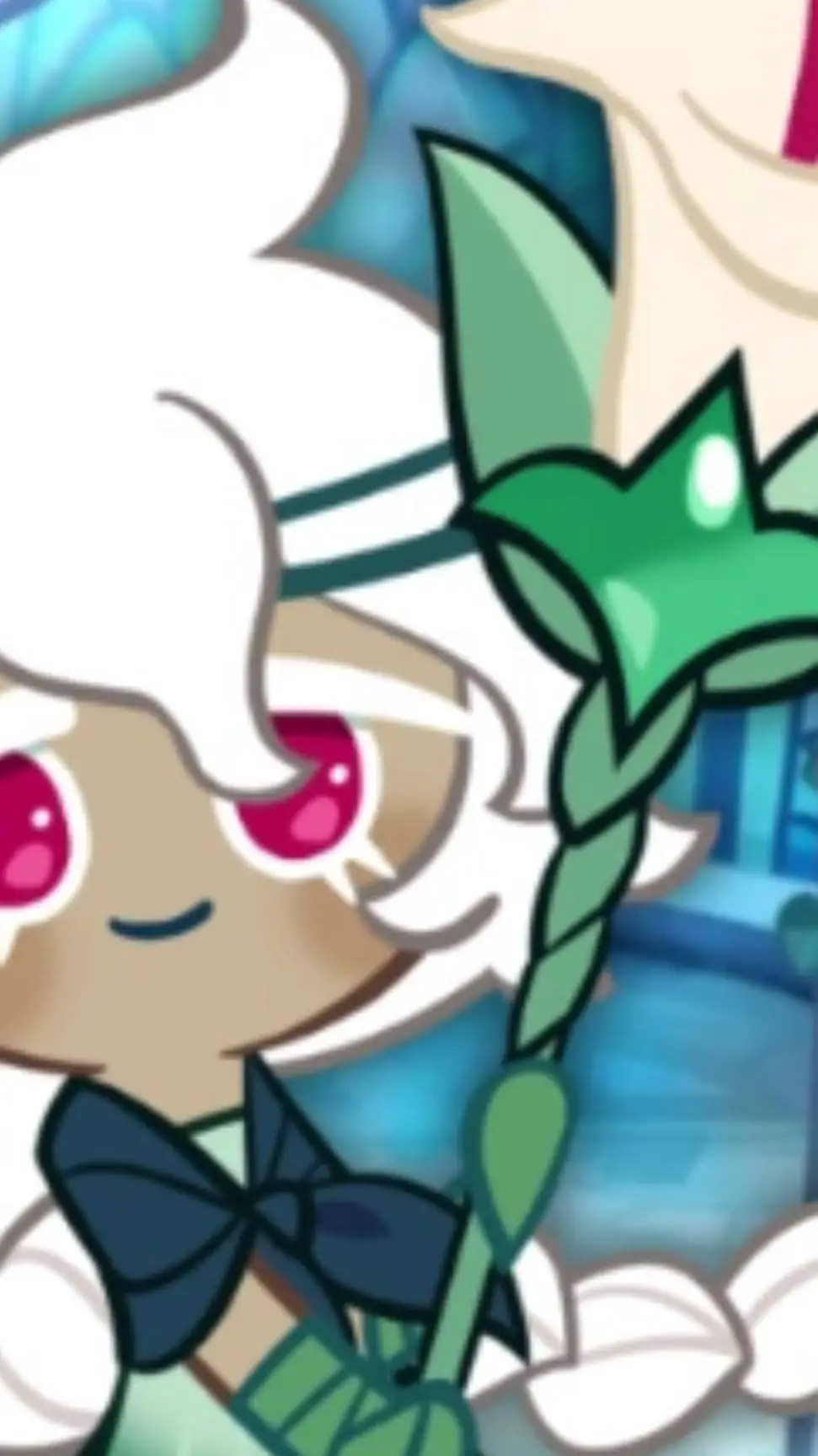 ai character: white lily cooooe background