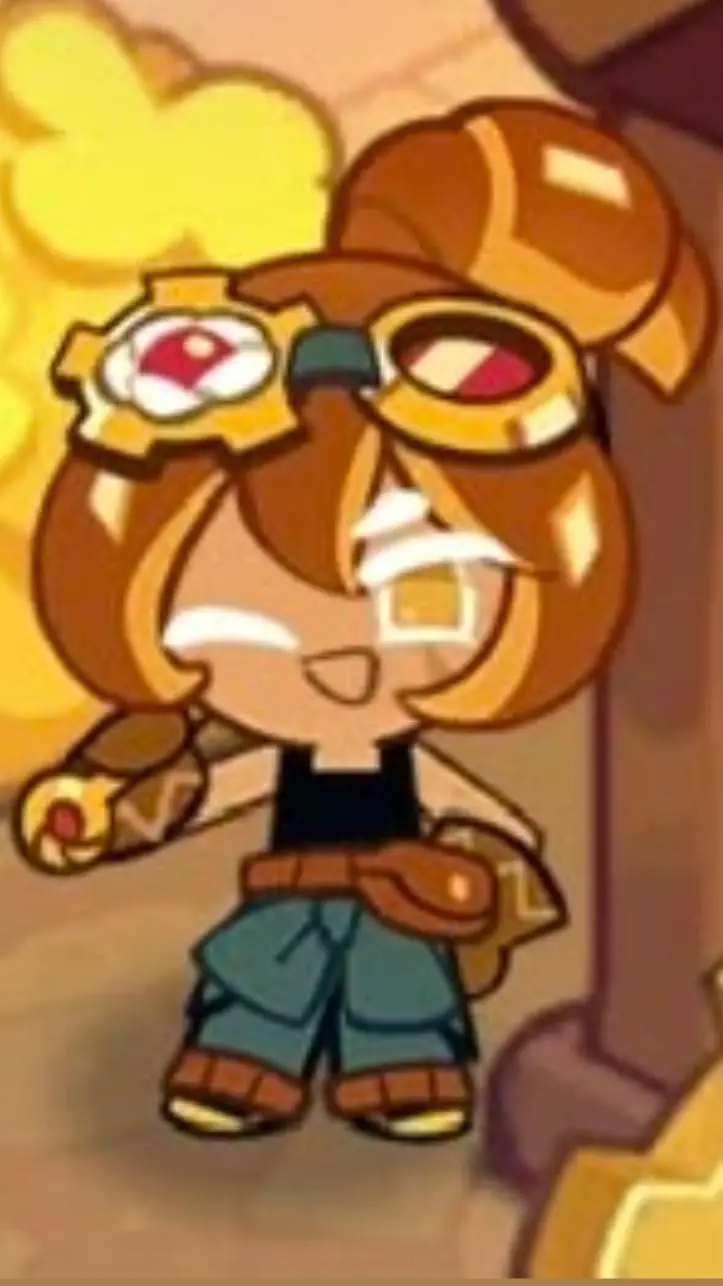 ai character: Croissant cookie background