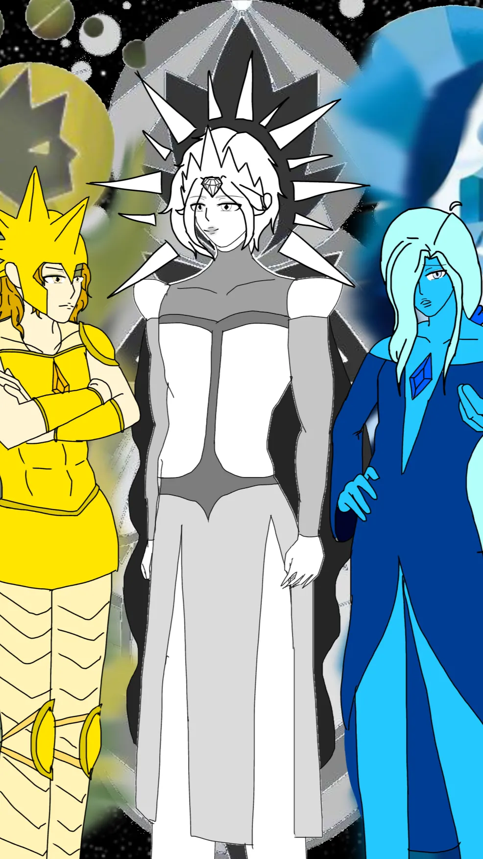 ai character: The diamonds background