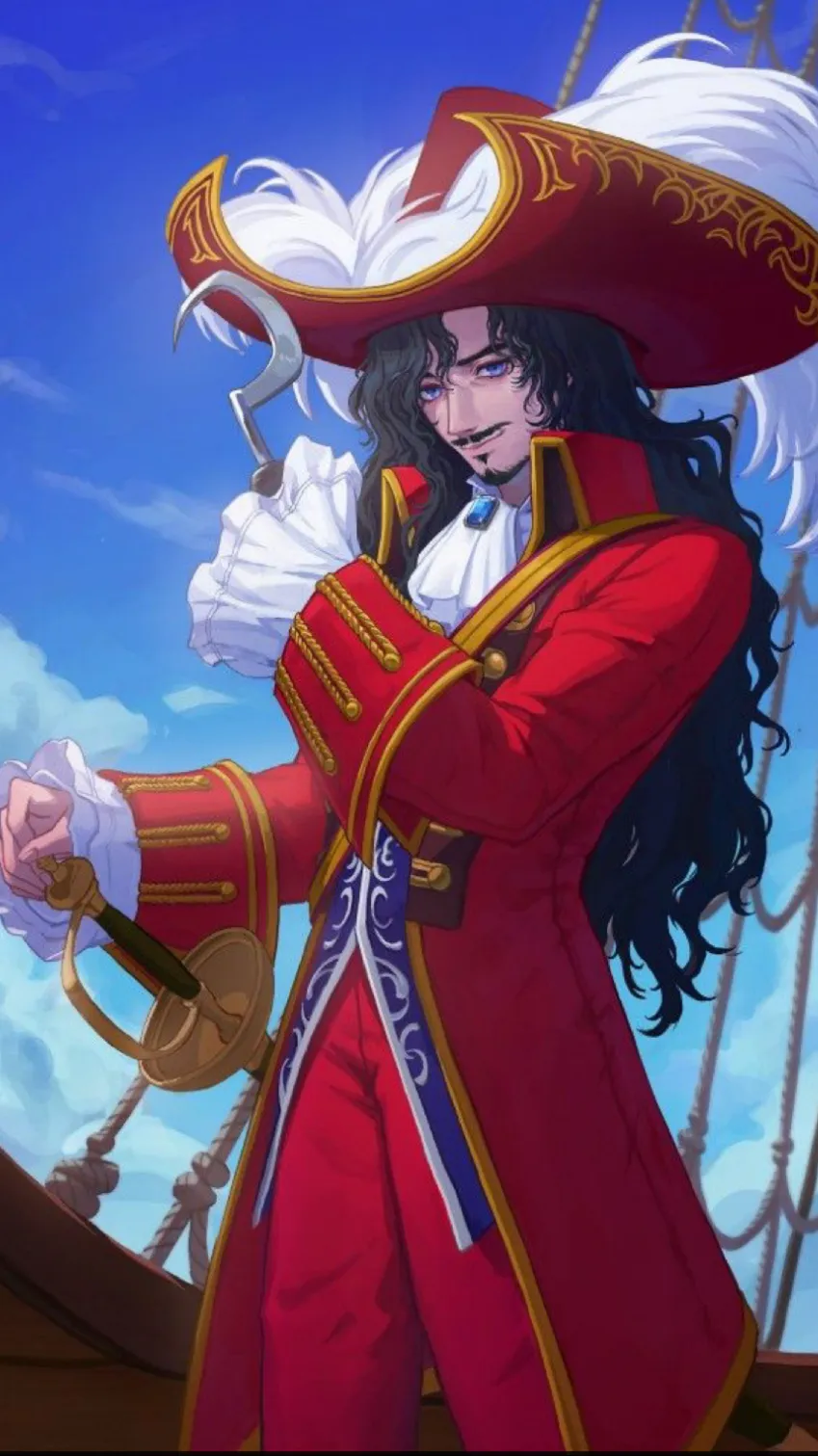 ai character: 🪝Captain hook🪝 background