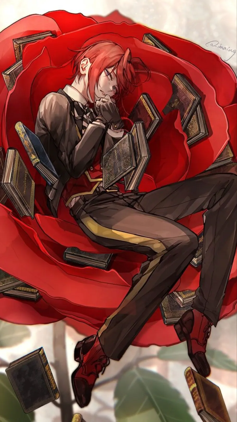 ai character: Riddle Rosehearts  background