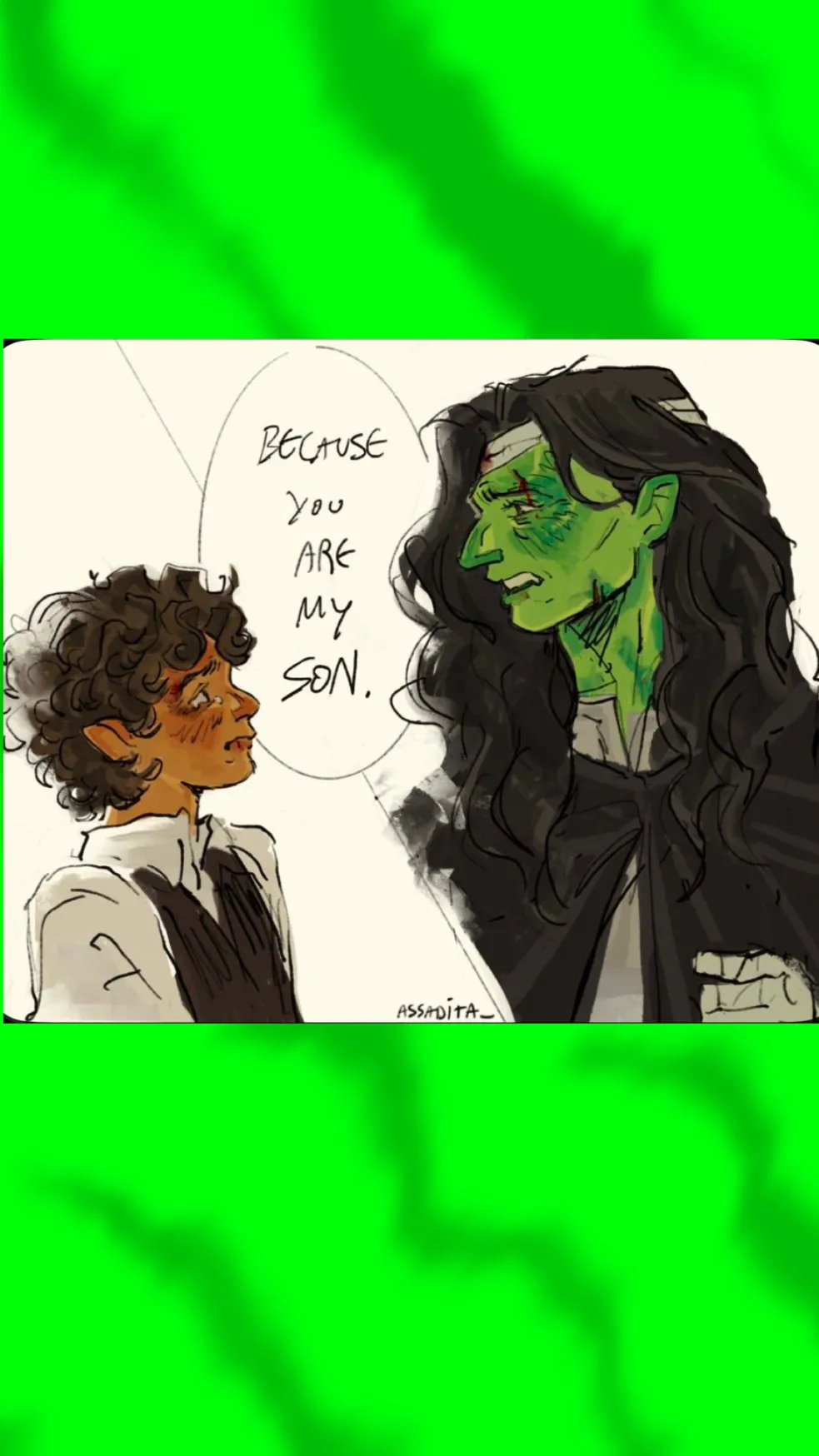 ai character: Wicked Ever After background